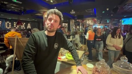 See hundreds of dogs enjoy the POP + BARK Labrador Cafe in Leeds