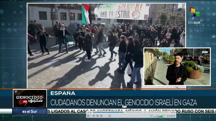Españoles denuncian genocidio israelí en Gaza