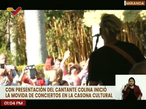 Fanáticos del cantante Colina disfrutaron de sus éxitos en la Casona Cultural de La Carlota