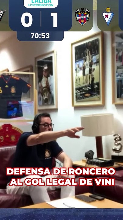 Roncero defiende que el 2-2 de Vinicius no es mano