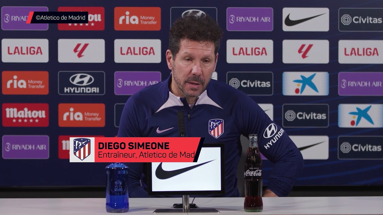 Simeone : "Il faut inverser la tendance à l’extérieur"