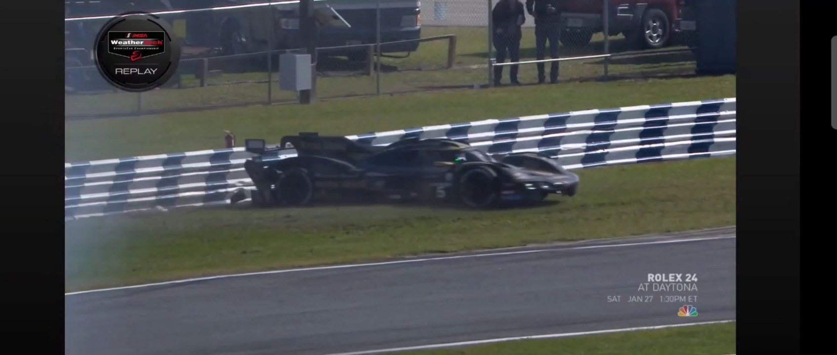 IMSA 2024 Roar Before 24 GTP Practice Jani Crashes