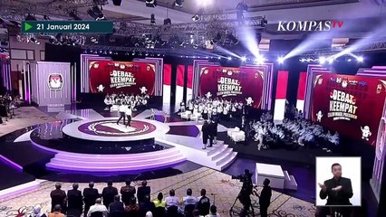 Download Video: Momen Ketiga Capres dan Cawapres Tiba di Panggung Debat Keempat Pilpres 2024