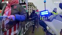 Manifestazione pro Palestina per le strade di Bruxelles