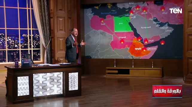 من على الخريطة.. الديهي يكشف الحزام الناري الذي يحيط بمصر ويعلق: اللي مش فاهم هو جزء من المؤامرة