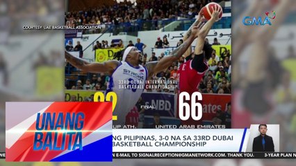 Strong group ng Pilipinas, 3-0 na sa 33rd Dubai Int'l Basketball Championship | UB