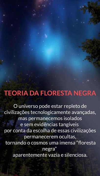 TEORIA DA FLORESTA NEGRA