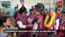 Rutilio Escandón inaugura sistema de alcantarillado en San Nicolás Buenavista, Chiapas