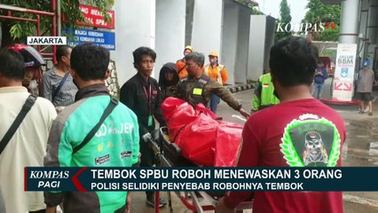 Tembok SPBU di Tebet Roboh Timpa Warung, Tewaskan 3 Orang