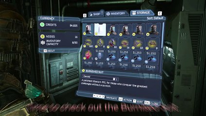 Decking out the Burnised Suit I Unlocked.