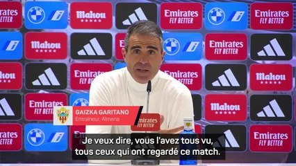 21e j. - L'entraîneur d'Almeria "sans voix" après la défaite controversée contre le Real
