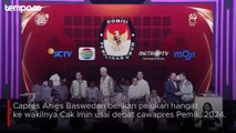 Pelukan Hangat Anies dan Cak Imin Usai Debat Cawapres, Ini Alasannya