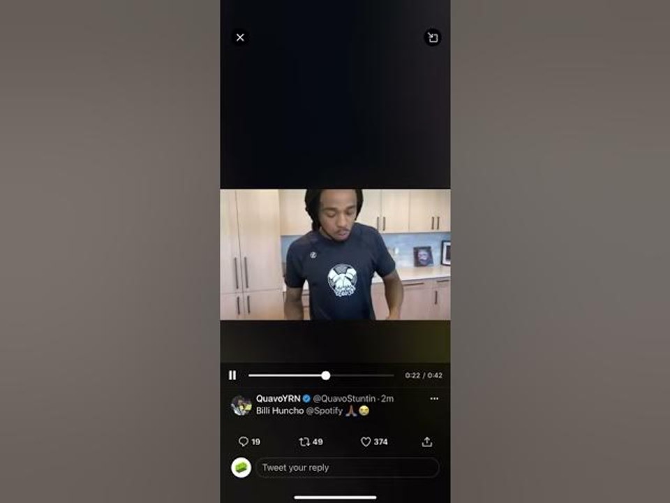 Quavo Eats Breakfast Off “Congratulations” 1 Billion Spotify Streams Plaque