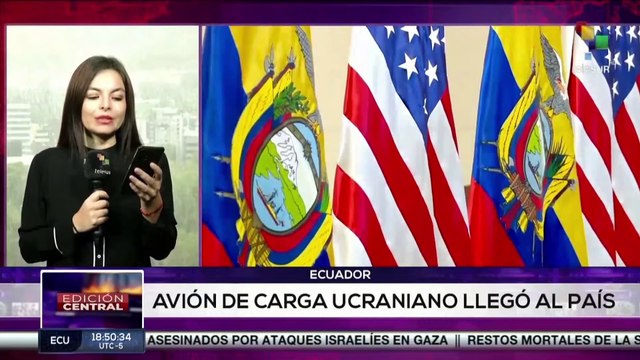 Ecuador: Arribó un avión ucraniano por parte del Gobierno de EE. UU.