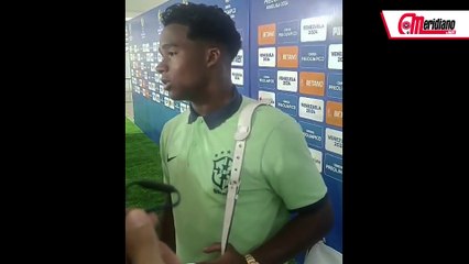 Preolímpico: Declaraciones de Endrick luego del encuentro contra Bolivia.