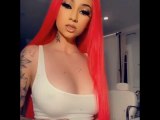 Bhad Bhabie Shows New All Red Hair