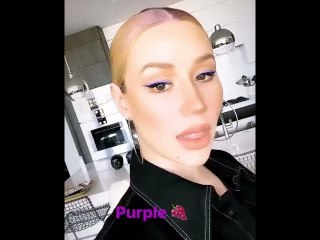 Iggy Azalea Debuts New Purple Hair