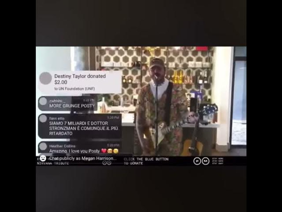 Post Malone Covers Nirvana In A Dress