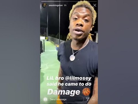 ‪Sean Kingston And Lil Mosey Play Basketball