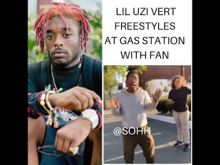 Lil Uzi Vert Freestyles With Fan At Gas Station