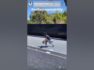Game Motivates Son During Basketball Workout