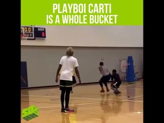 Playboi Carti Gets Buckets During Pickup Basketball Game