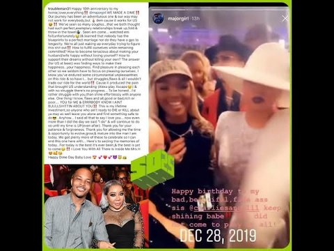 T.I. And His Wife Tiny Harris Celebrate Their 10th Anniversary