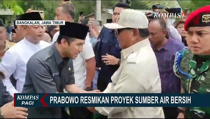 Jadi Prioritas, Menhan Prabowo Resmikan 15 Titik Sumber Air Bersih di Bangkalan