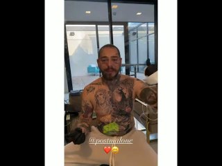 Watch: Post Malone Gives A Fan An Autograph Tattoo