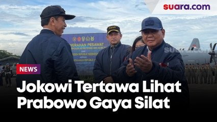 Jokowi Tertawa Lihat Prabowo Gaya Silat: Yang Kabarin Sakit Siapa?