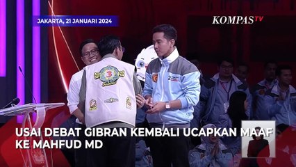 Download Video: Momen Cawapres Gibran Ucapkan Maaf ke Mahfud MD Akhiri Debat Cawapres