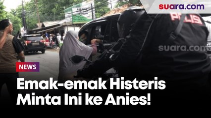 Kampanye Akbar di Bekasi, Emak-emak Histeris Paksa Anies Buka Kaca Mobil, Ada Apa?