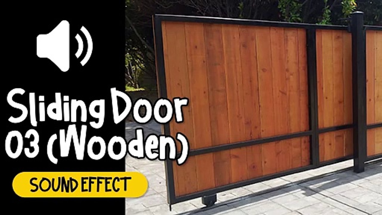 Sliding Door #03 (Wooden) Sound Effect