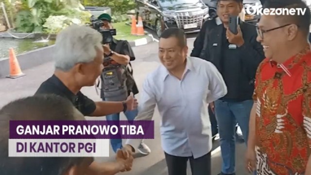 Tiba di Kantor PGI, Hary Tanoesoedibjo Sambut Capres Ganjar Pranowo