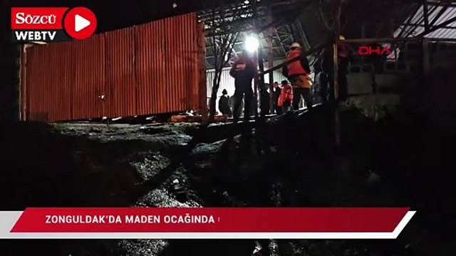 Zonguldak'ta maden ocağında göçük