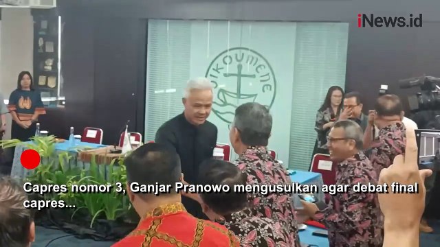Ganjar Usul Debat Final Capres Tak Hanya Tanya Jawab Tapi Saling Potong