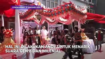 Aksi Kampanye Caleg Andy Cahyadi dengan Gelar Pertunjukan Tari Naga di Cengkareng