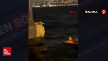 Beyoğlu'nda vapurdan denize düşen yolcu böyle kurtarıldı