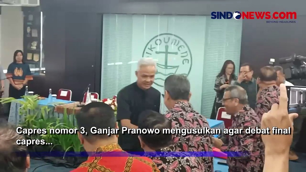 Usul Format Debat Final Capres, Ganjar: Tak Hanya Tanya Jawab Melainkan Saling Potong