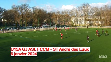 Le résumé vidéo du match des U15A face à ST André des Eaux le 6 janvier