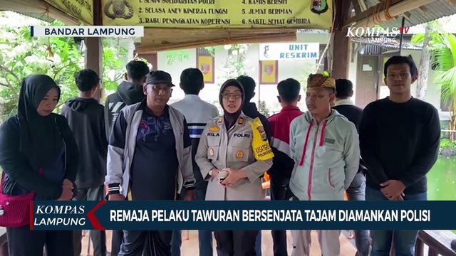 Remaja Pelaku Tawuran Bersenjata Tajam Diamankan Polisi