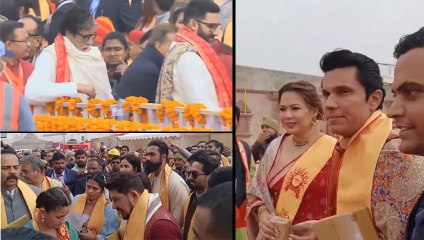 अमिताभ,अभिषेक,आलिया सहित इन सितारों से सजा मंदिर परिसर,देखें वीडियो