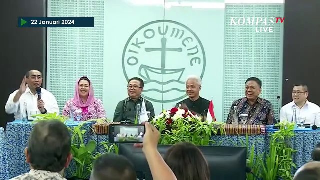 [FULL] Sambutan Ganjar Saat Dialog dengan Persekutuan Gereja-Gereja di Indonesia