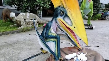 Animatronic Pterosaur Family for Jurassic Park