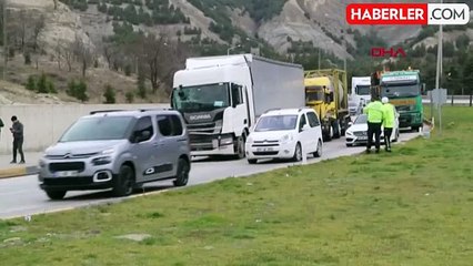 Burdur'da TIR, bariyere çarpan otomobile çarptı: 1 yaralı