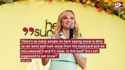 Reese Witherspoon's Snow-Eating Confession Leaves Fans Curious.