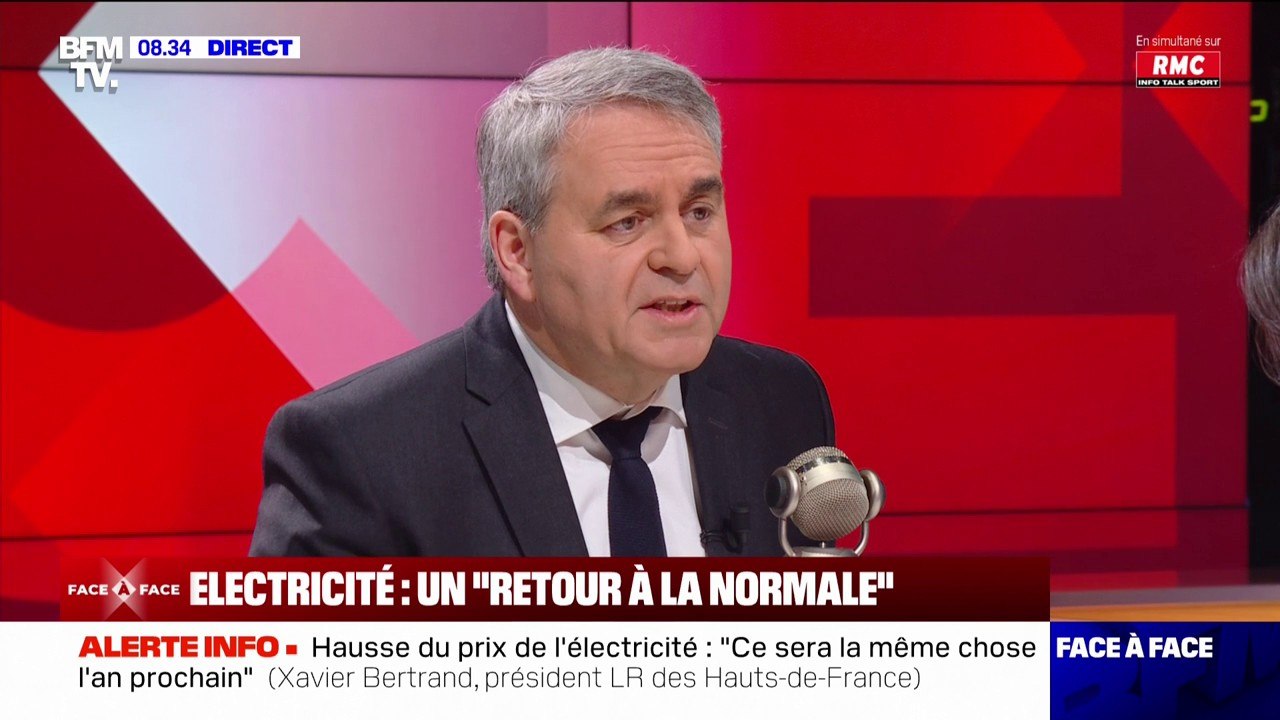 Xavier Bertrand sur la hausse des prix de l'électricité: "C'est l'impôt Attal"