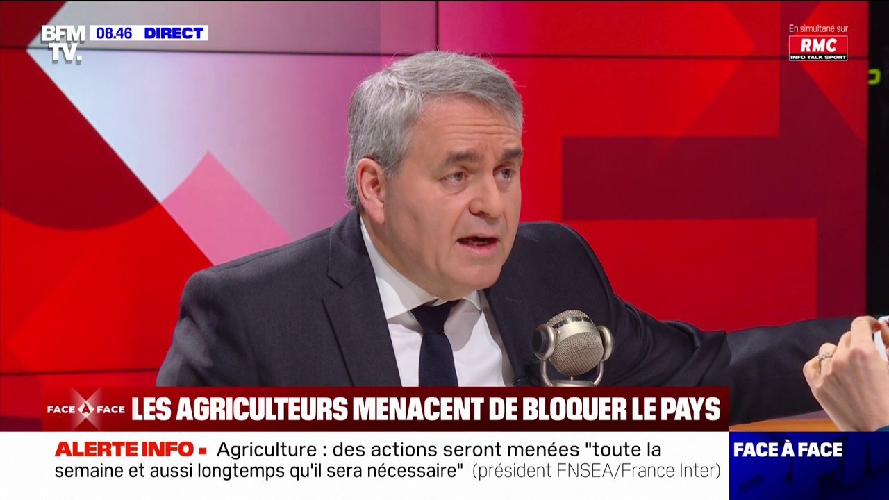 Xavier Bertrand à propos des politiques agricoles européennes: "La France est un pays qui est tout à fait capable de dire non"