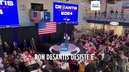Ron DeSantis desiste da corrida à Casa Branca e apoia Trump
