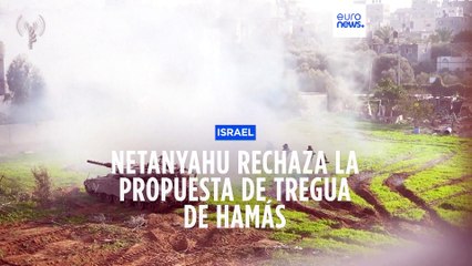 Netanyahu rechaza la propuesta de alto el fuego de Hamás pese a la presión sobre su gestión